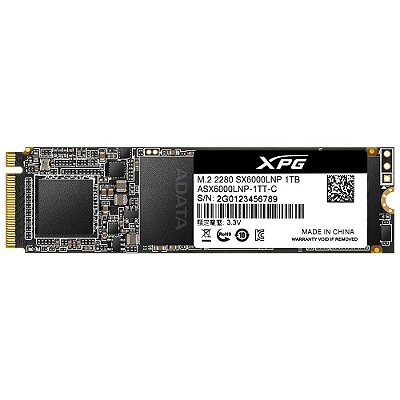 SSD M.2 1TB ADATA XPG SX6000 LITE 2280 NVMe 1.3 - ASX6000LNP-1TT-C
