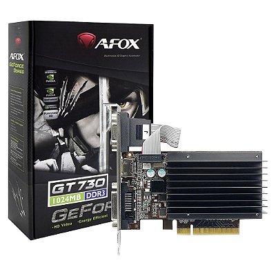 Placa De Vídeo Afox Geforce Gt-730 1Gb / Ddr3 - (Af730-1024D3L3-V3)