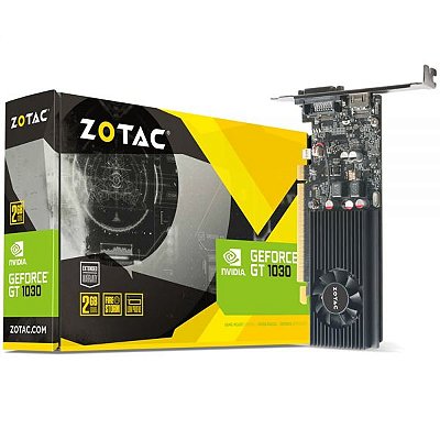 Placa De Vídeo Zotac Geforce Gt 1030 2 Gb Gddr5 (Zt-P10300A-10L)