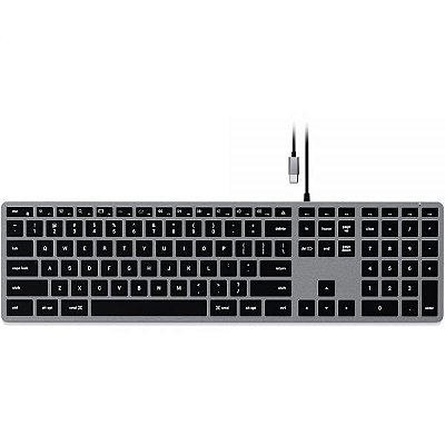 Teclado Satechi St-Ucsw3M W3 Backlit Para Mac Usb-C - Space Gray