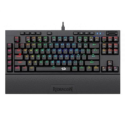 Teclado Gamer Sem Fio Redragon Vishnu K596 Rgb - Preto (Inglês)
