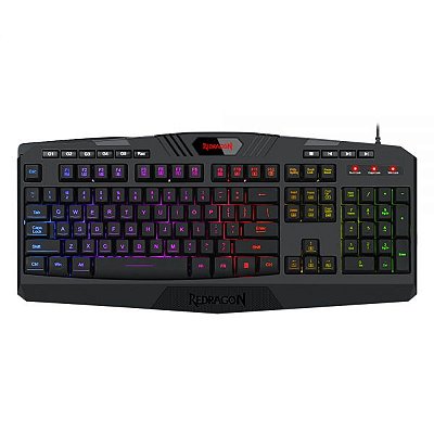 Teclado Gamer Redragon Harpe K503 Usb Rgb - Preto (Espanhol)