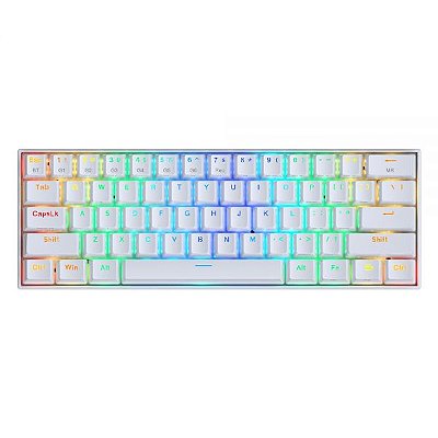 Teclado Gamer Redragon Draconic K530 Rgb Bluetooth - Branco (Inglês)