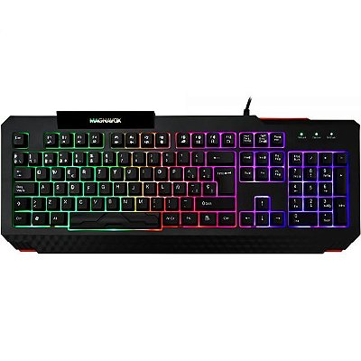 Teclado Gamer Magnavox Mga5309-Mo Rainbow Light Usb - Preto (Espanhol)