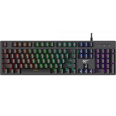 Teclado Gamer Havit Kb858L - Preto (Inglês)