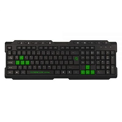 Teclado Gamer Elg Dragon War - Preto (Português)