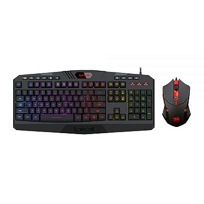 Kit Teclado + Mouse Redragon Vajra S101-3 - Preto
