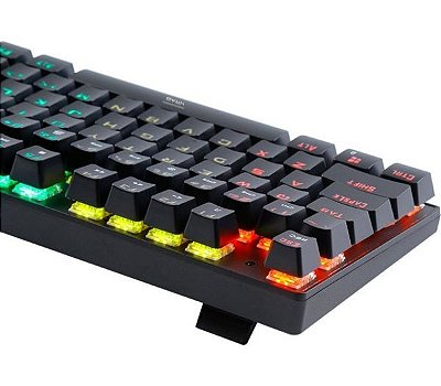 Teclado Gamer Krab Kbmgk30 Backlight Usb - Preto (Português) (Switch Red)