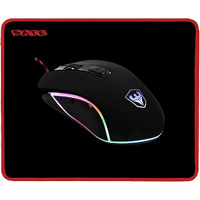 Kit Gamer Teclado Satellite Kg-502 + Mouse + Mousepad + Fone De Ouvido + Speaker - Preto (Espanhol)