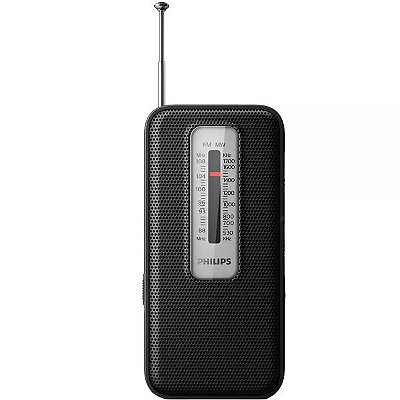 Rádio Portátil Philips Tar-1506 Fm/Mw - Preto/Cinza