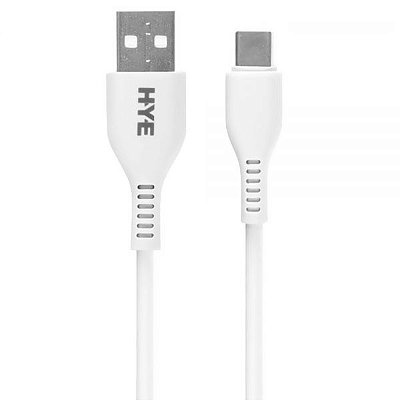 Cabo Usb-A A Usb-C Hye Hye30C - Branco 1 Metro
