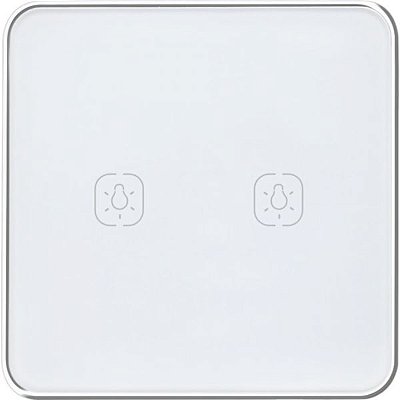 Interruptor De Luz Inteligente Zemismart Zb-R02C Zigbee 2 Botões - Branco