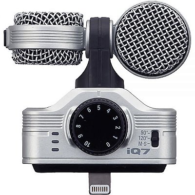 Microfone Estéreo Zoom Iq7-Ios Lightning Para Dispositivos Ios