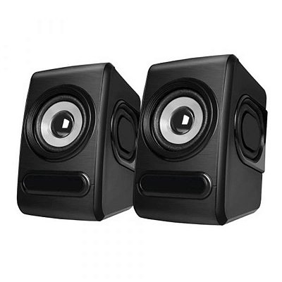 Speaker Satellite As-2713 Gamer Para Pc 2.0 - Preto