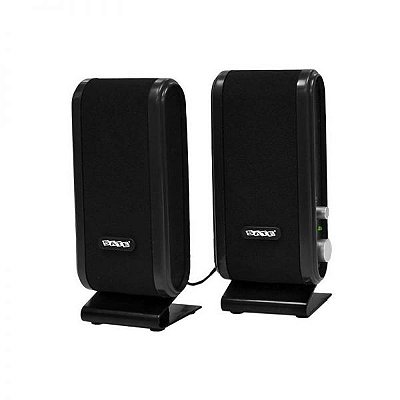 Speaker Satellite S-001 Usb Para Pc - Preto