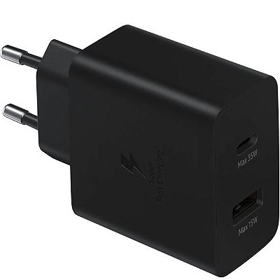 Adaptador De Corrente Usb-C Samsung Ep-Ta220Nbegww Dual 35 W - Preto