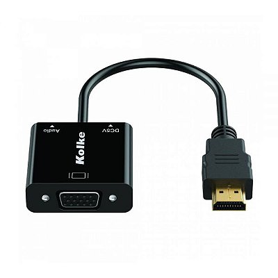 Adaptador Kolke Vga Kca-429 Hdmi A Vga 1080P - Preto