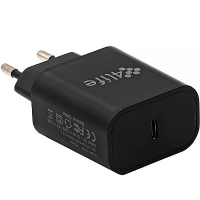 Adaptador Usb-C 4Life Flwc20Cb 20W Bivolt - Preto