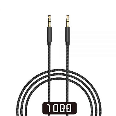 Cabo Auxiliar Wiwu Yp01 3.5Mm - Preto 1 Metro