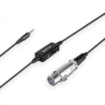 Cabo De Microfone Xlr Boya By-Bca6 3.5Mm - Preto
