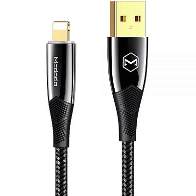 Cabo Usb Lightning Mcdodo Ca8060 Auto Power Off - Preto 1.2 Metros