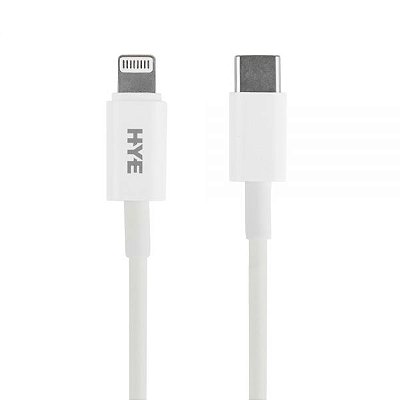 Cabo Usb-C A Lightning Hye Hye180 - Branco 1 Metro