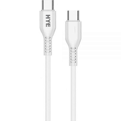 Cabo Usb-C A Usb-C Hye Hye30Cc - Branco 1 Metro