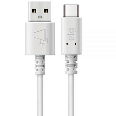 Cabo Usb-C Elg Tcusb - Branco 1 Metro