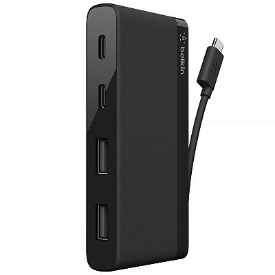 Hub Portátil Usb-C Belkin F4U090Bt 4 Puertos - Preto