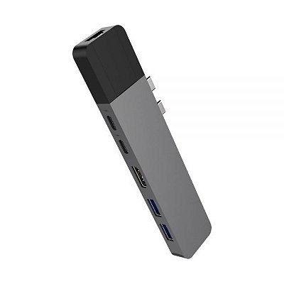 Hub Usb Hyper Gn28N Hyperdrive Para Macbook Pro 6 En 2 - Cinza