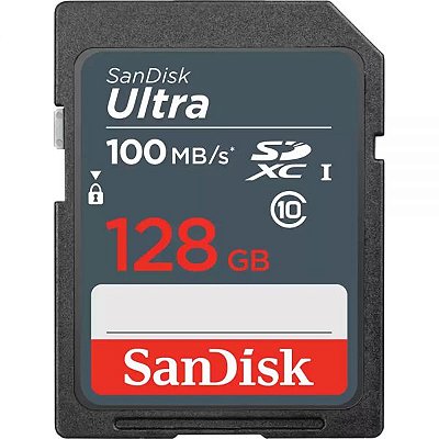 Memória Sd Sandisk Ultra 100 Mb/S C10 128 Gb (Sdsdunr-128G-Gn3In)