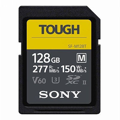 Memória Sd Sony Tough Serie Sf-M 277/150 Mb/S U3 128 Gb