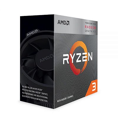Processador Amd Ryzen 3 3200G 3.6 Ghz 6 Mb Cpu Com Gráficos Radeon Vega 8