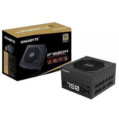 Fonte De Energia Gigabyte Gp-P750Gm 80 Plus Gold Fully Modular