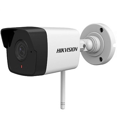 Câmera De Vigilância Ip Hikvision Bullet Ds-2Cv1021G0-Idw 2Mp 1080P Externo Wifi - Branco/Preto