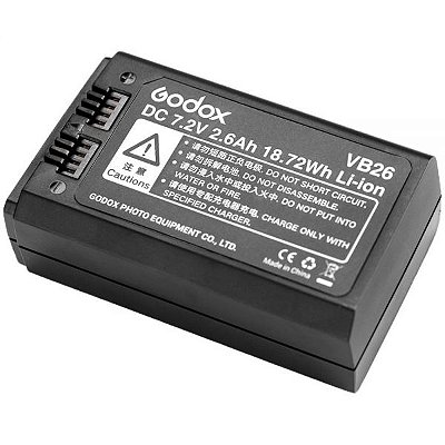Bateria Godox Vb26 Para Flash - Preto