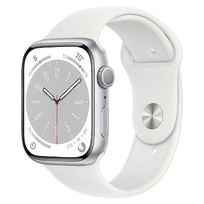 Apple Watch S8 Gps / Oximetro 45Mm Mp6P3Ll/A - Prata S/M