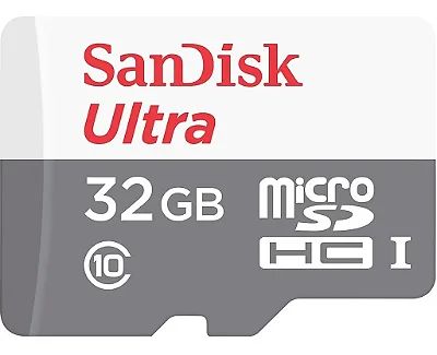 Cartão De Memória Sandisk Ultra 32Gb 100Mbs Classe 10 - (Sdsquns-032G-Gn3Ma)