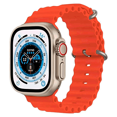 Relógio Smartwatch Blulory Glifo Ultra Max 49Mm - Orange