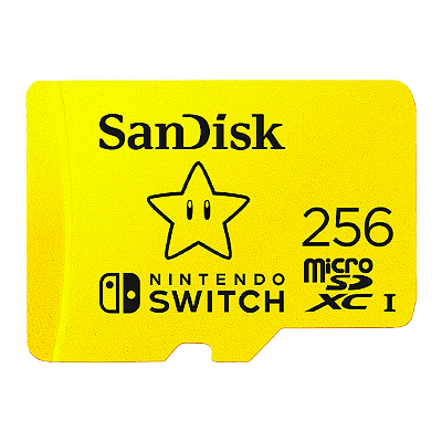 Cartão De Memória Micro Sd Sandisk 256Gb / 100Mb/S - Nintendo Switch (Sdsqxao-256G-Gnczn)