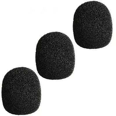 Acessório Corta-vento Boya BY-B05F para Microfone de Lapela - 3 peças