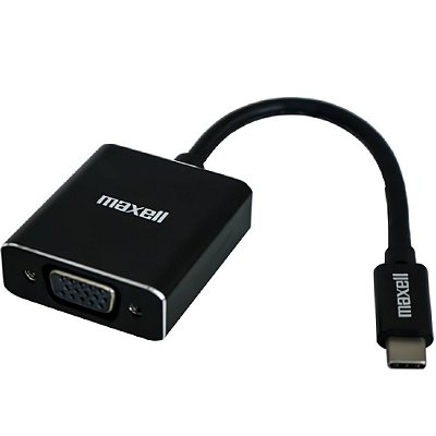 Adaptador USB-C a VGA Maxell N347891 - Preto