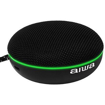 Alto-falante Aiwa AW-F20BT Bluetooth TWS - Preto