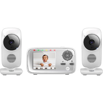 Baby Call Motorola MBP483-2 2.8" Wi-Fi - Branco (2 câmeras)