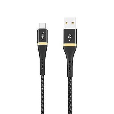 Cabo USB-C WiWu - Preto 1 metro