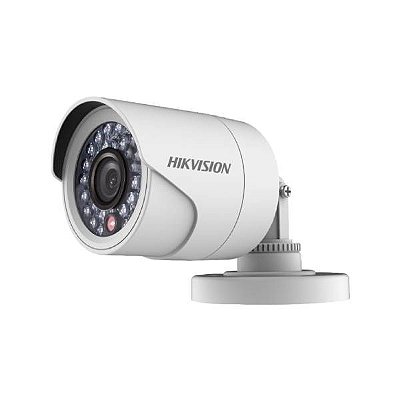 Câmera de Segurança CCTV Hikvision Bullet DS-2CE16C0T-IRPF 2.8mm 720p Externo - Branco