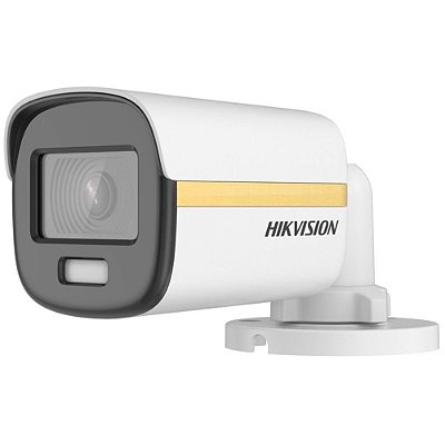 Câmera de Vigilância Hikvision Cam Bullet DS-2CE10UF3T-E ColorVu 4K - Branco/Preto