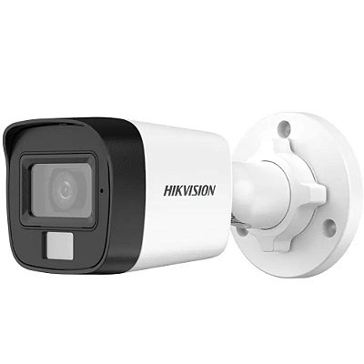 Câmera de Vigilância Hikvision Cam Bullet DS-2CE16D0T-LPFS - Branco/Preto