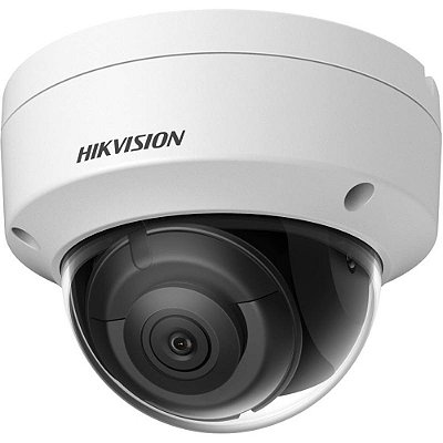 Câmera de Vigilância Hikvision Cam IP Dome DS-2CD2123G2-IS Acusense - Branco/Preto