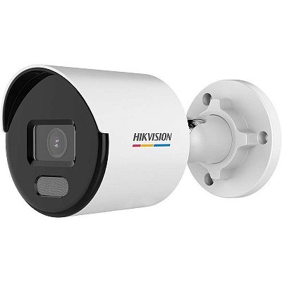 Câmera de Vigilância Hikvision IP Bullet DS-2CD1047G2-L ColorVu Externo - Branco/Preto